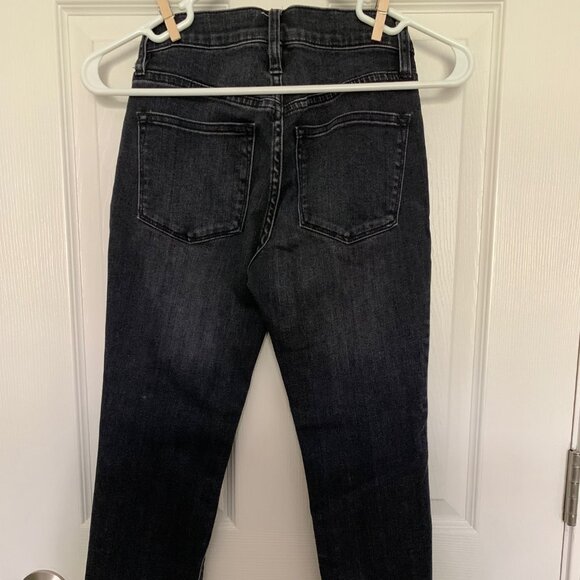 JCREW Toothpick 9" High Rise Skinny Ankle Jean/Denim Black Wash | Size 23 Petite - Picture 7 of 9